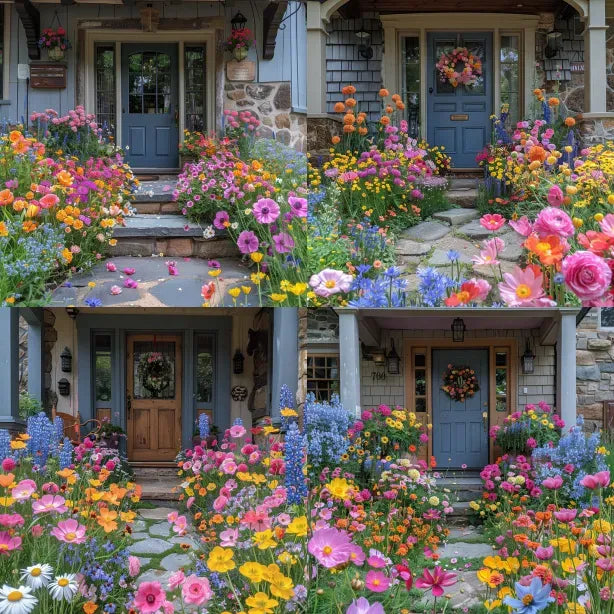 🐝Amigable con los insectos🔥Más de 60 semillas de flores perennes variadas🌿Puras sin OMG