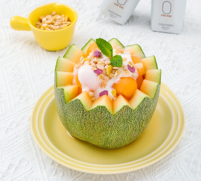 Semillas de melón cantalupo reticulado