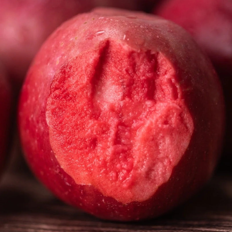 Semillas de manzana de pulpa roja
