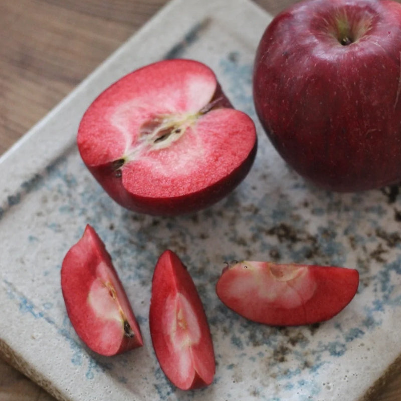 Semillas de manzana de pulpa roja