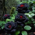 SEMILLAS DE ROSA NEGRA ROJA EXÓTICA